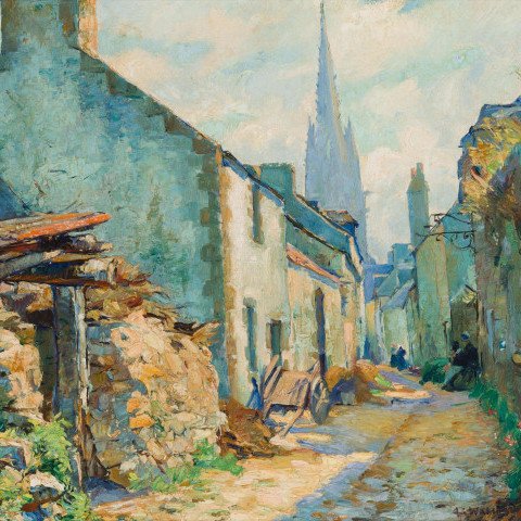 Narrow Street, Finistere, France
