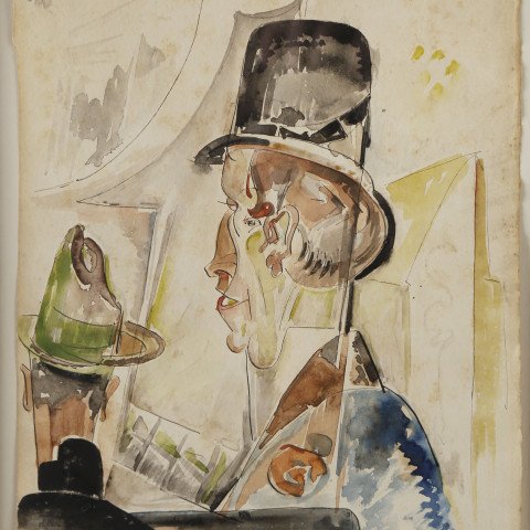 Man in Top Hat by William Sommer