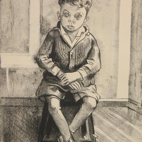 Seated Boy by William Sommer