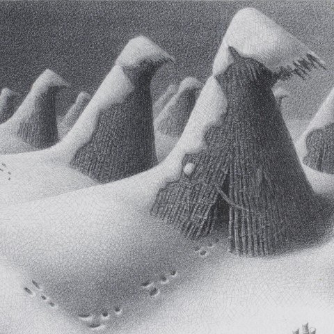 Grant Wood (American 1891-1942) January, 1938