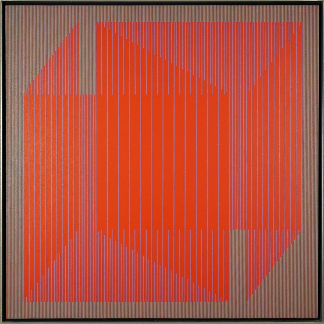 Julian Stanczak - Red is a Red, 1969 | Inventory | WOLFS Fine Paintings ...
