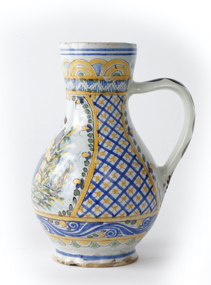 A Continental Faience Jug by Continental Faience
