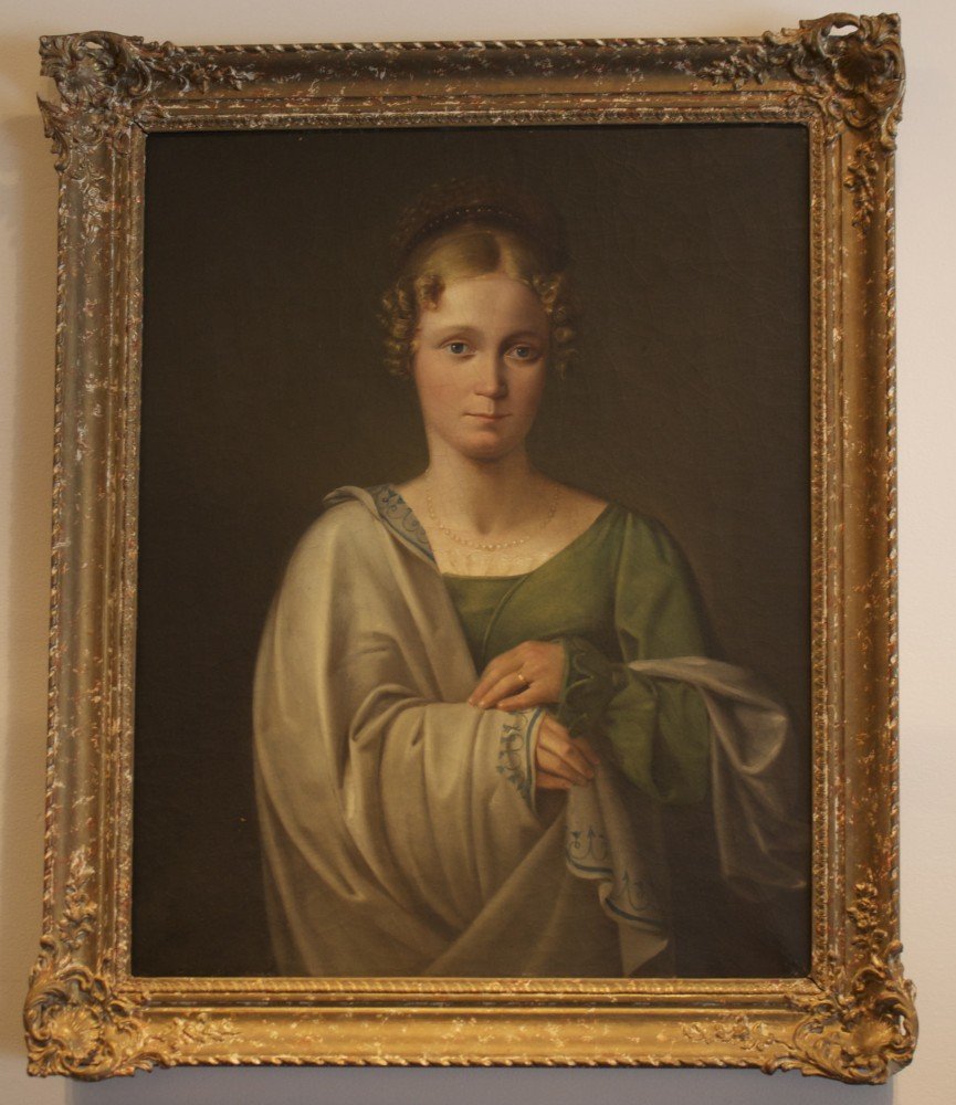 Portrait of a Young Woman Wearing a Diadem