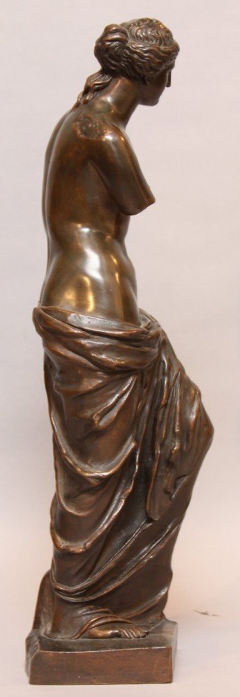 Figurative Bronze with Reddish Brown Patination: 