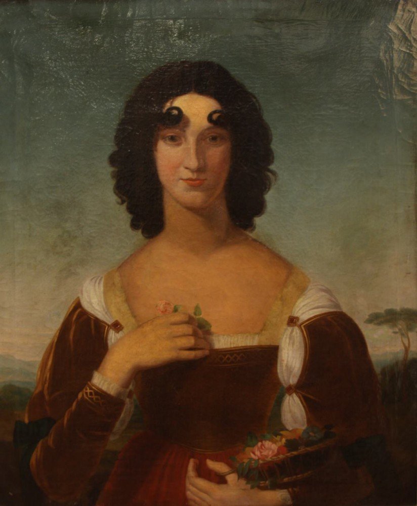 Portrait of a Girl with Curl
