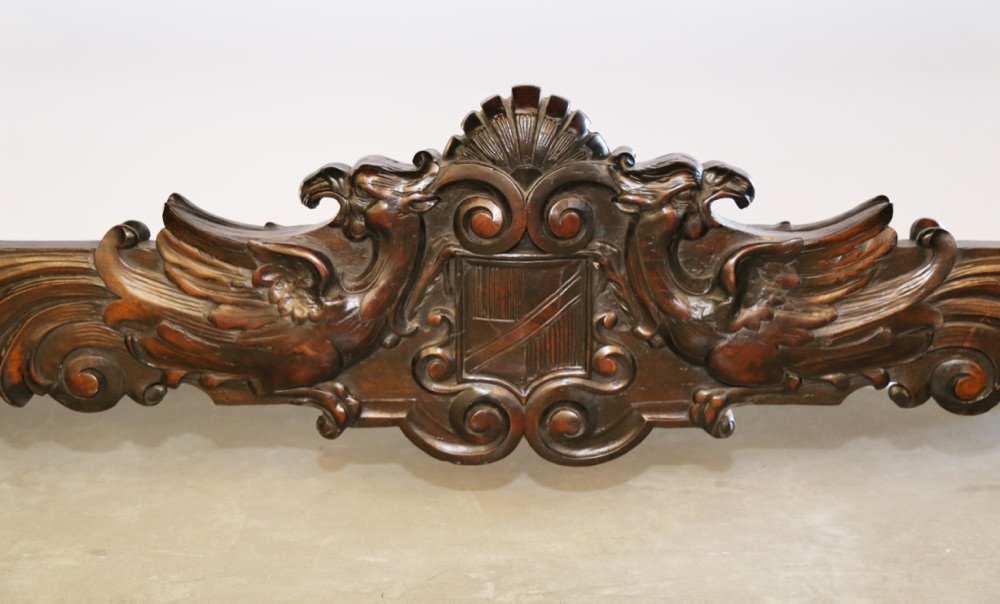 An Italian Baroque Style Walnut Library or Refectory Table, American, late 19thc. 