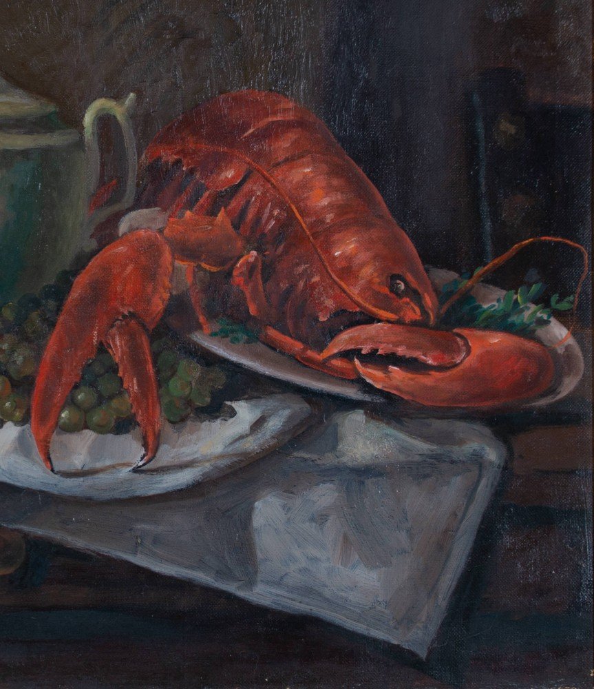 Attributed to Francois Bernard, Still Life with Lobster