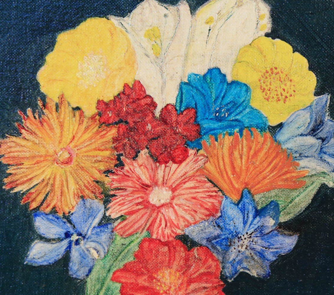 Still life, Flowers in Vase by Doris Roberts Goyen