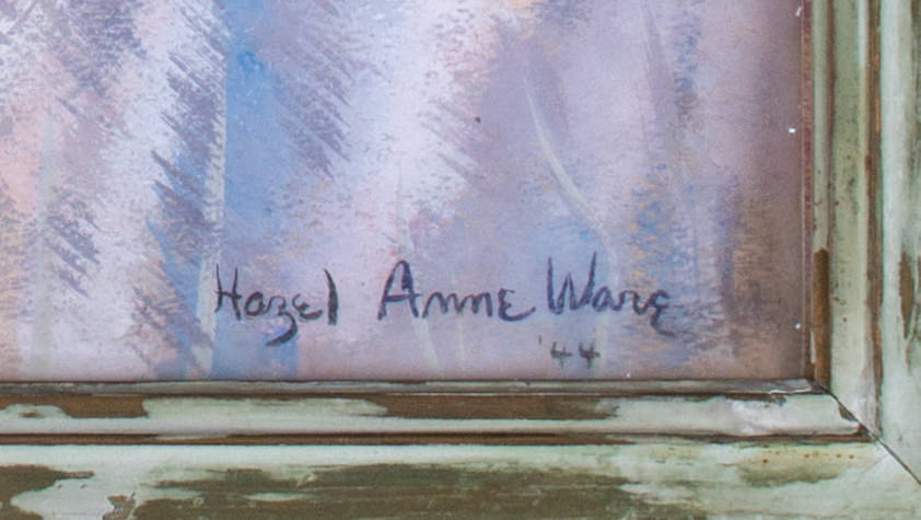 Hazel Anne Ware - Portrait of Woman with Ruffle Blouse