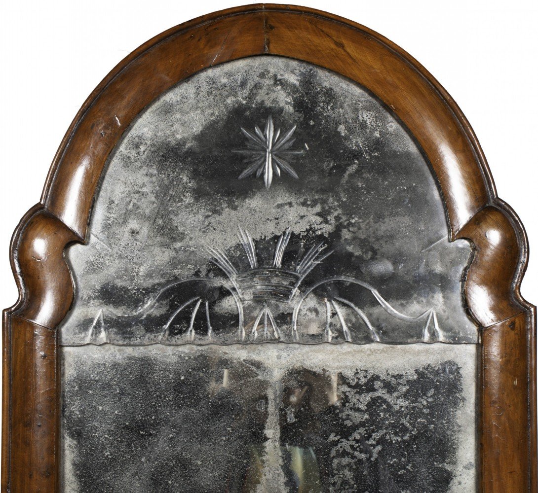 Queen Anne Walnut Mirror, ca. 1700