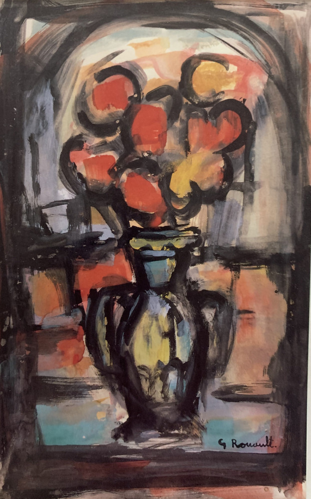 Still Life with Vase of Flowers by Georges Rouault
