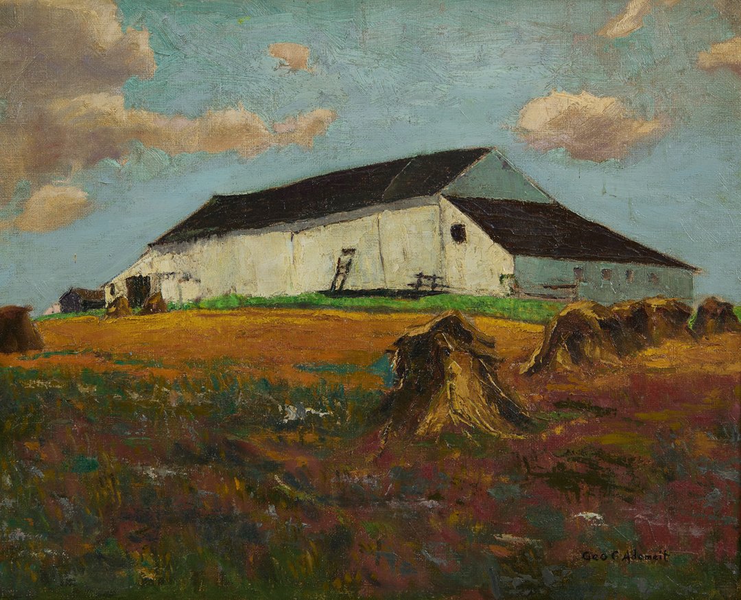 White Barn by George Gustav Adomeit