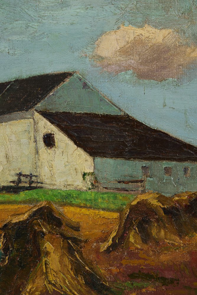 White Barn by George Gustav Adomeit