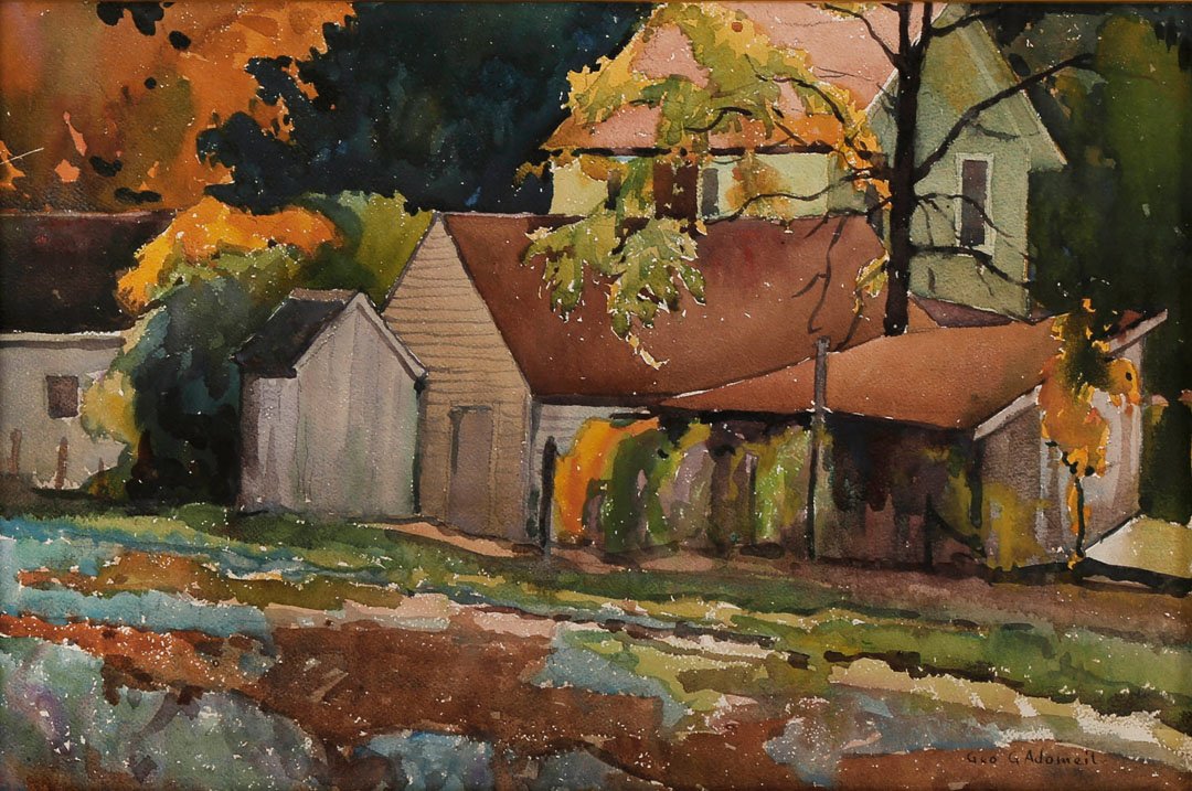 Farm House, Chagrin Falls, Ohio by George Gustav Adomeit