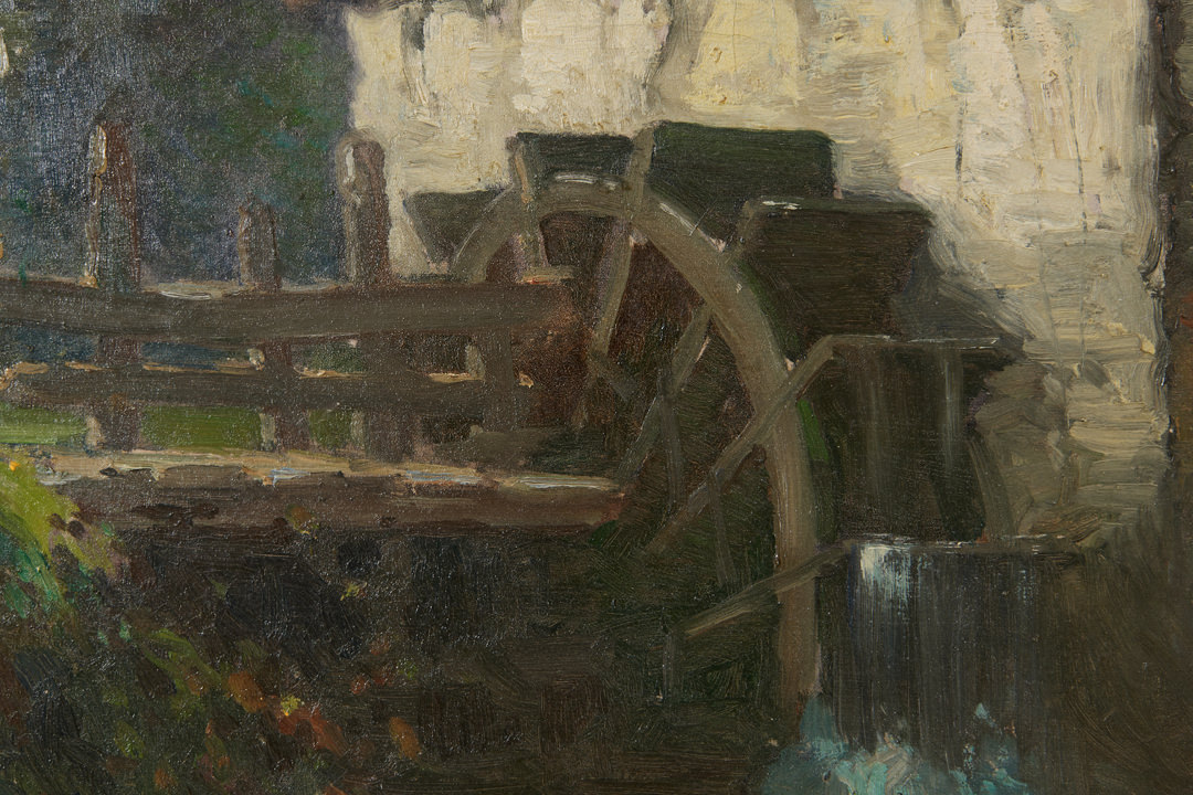Watermill Scene by George Ames Aldrich