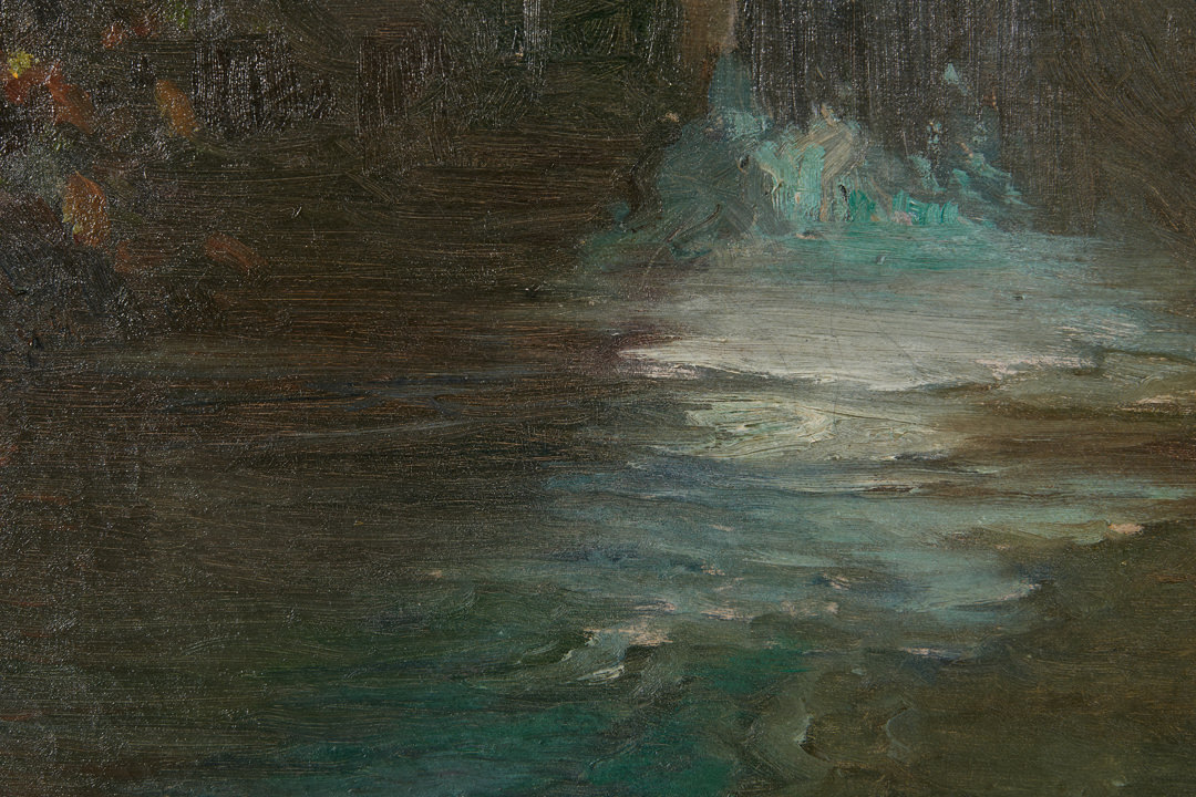 Watermill Scene by George Ames Aldrich