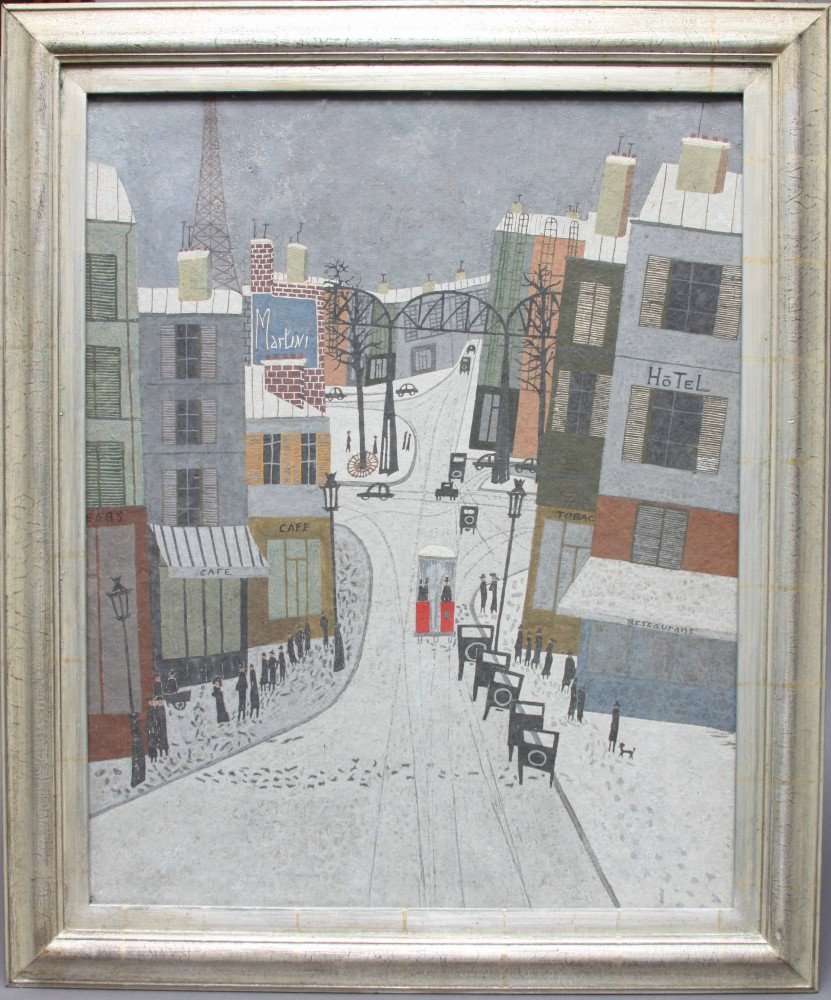 Paris Street in Snow by Armand Marie Guerin