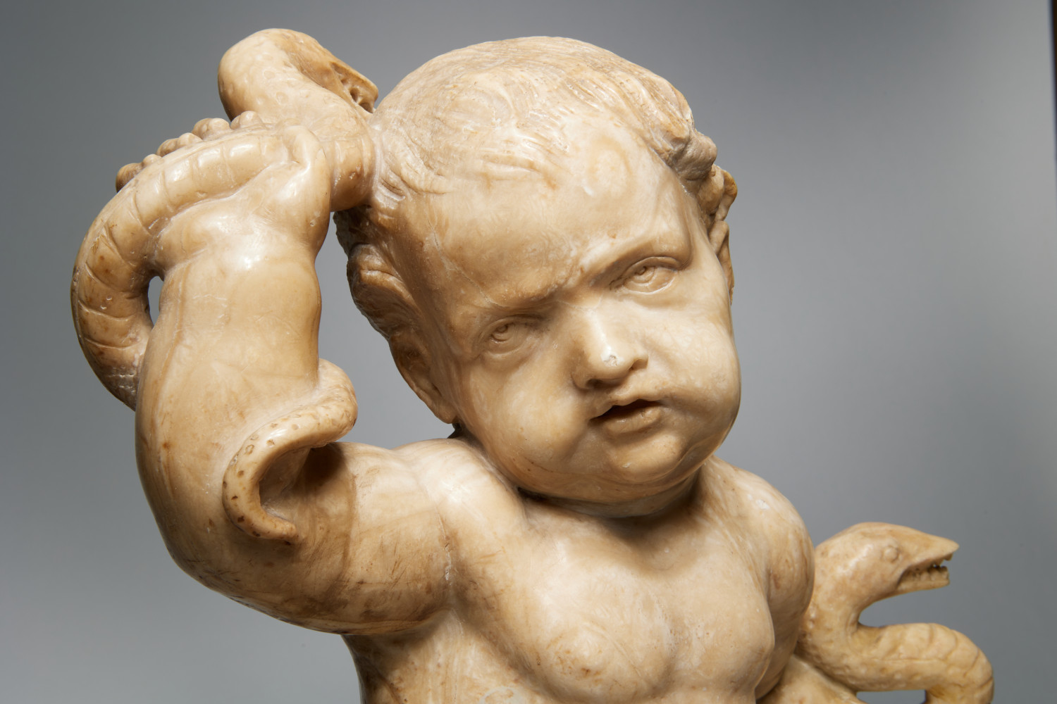Infant Hercules Wrestling a Snake by 19th Century Italian School