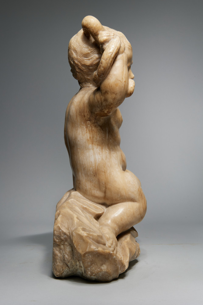 Infant Hercules Wrestling a Snake by 19th Century Italian School