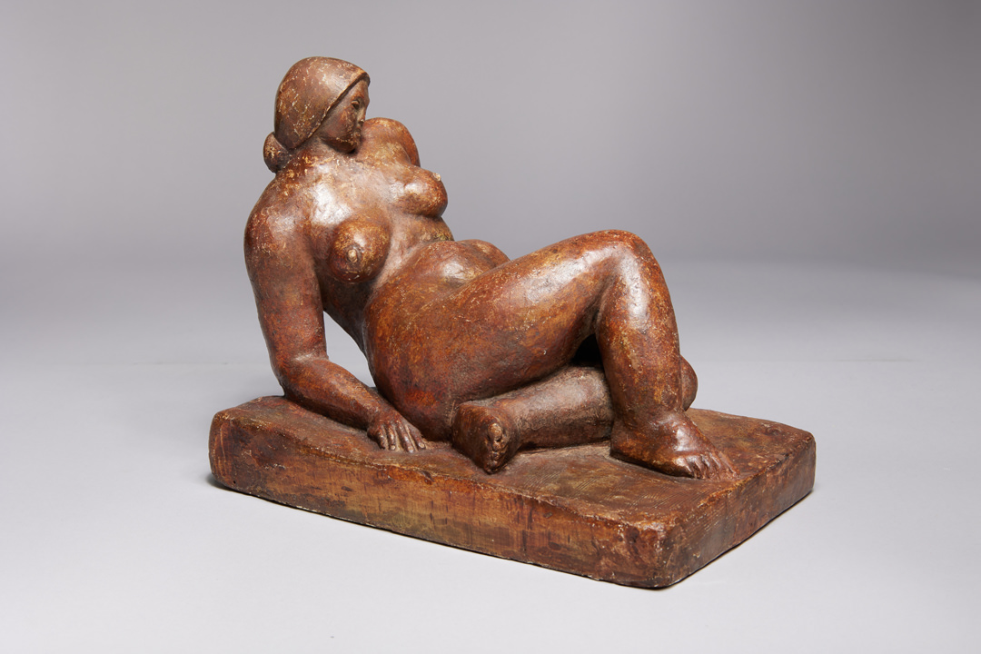 Rubenesque Reclining Nude by Ahron Ben-Shmuel