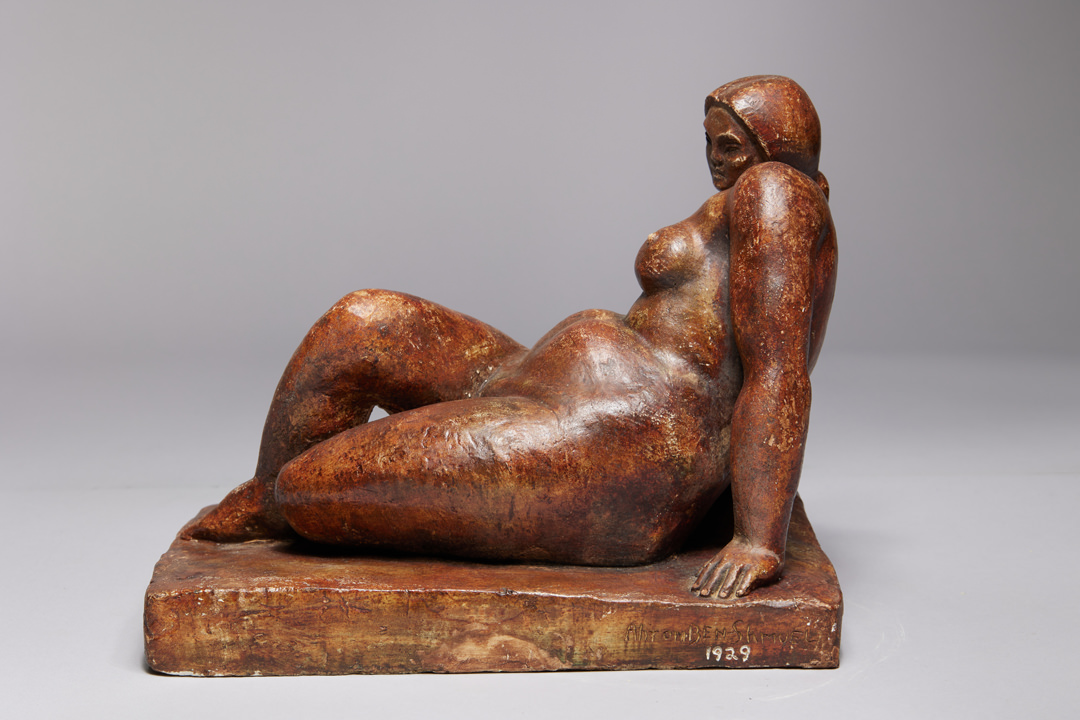Rubenesque Reclining Nude by Ahron Ben-Shmuel