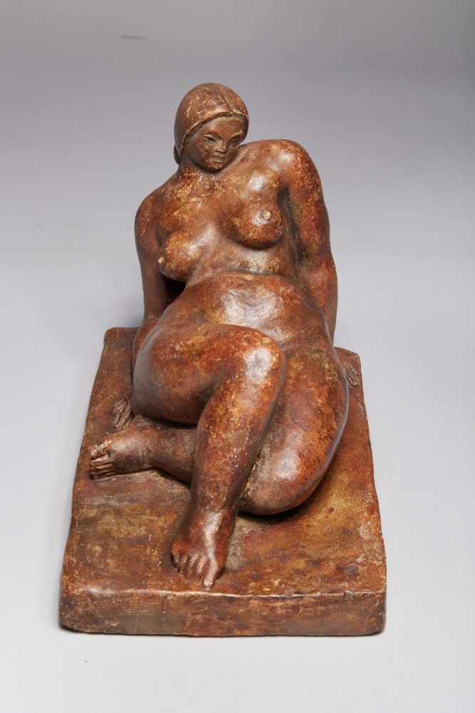Rubenesque Reclining Nude by Ahron Ben-Shmuel