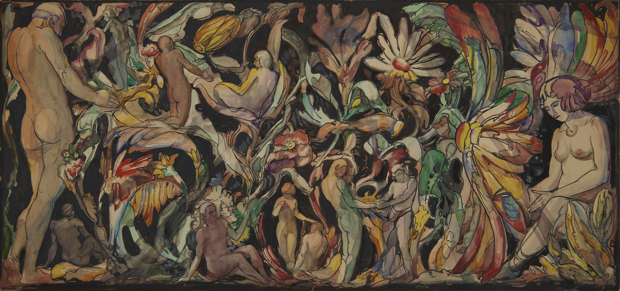 Decorated Panel by August Frederick Biehle