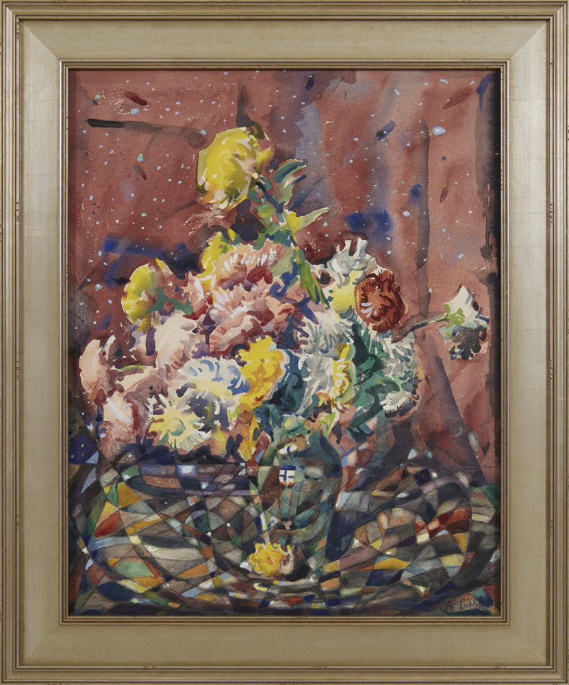 Abstract Floral Still Life by August Frederick Biehle