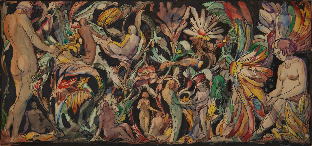 Decorated Panel by August Frederick Biehle