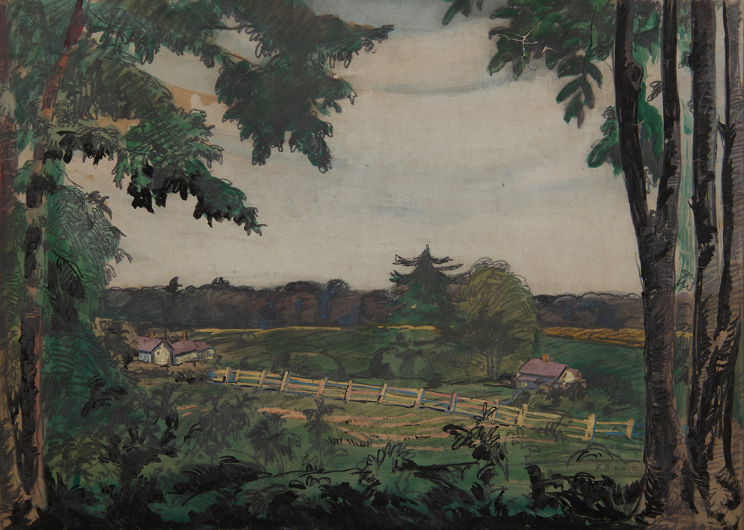 Farm Landscape, Zoar by August Frederick Biehle