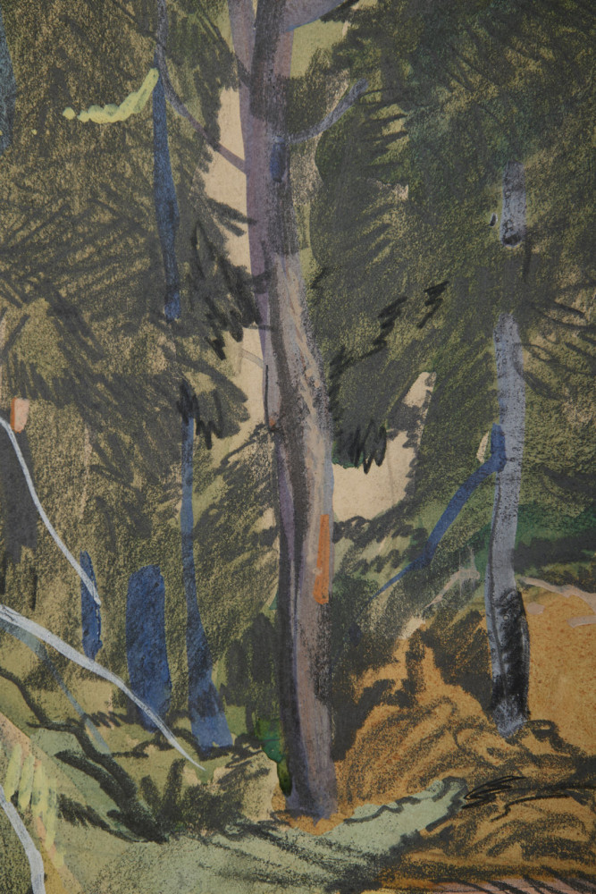 Forest Scene by August Frederick Biehle