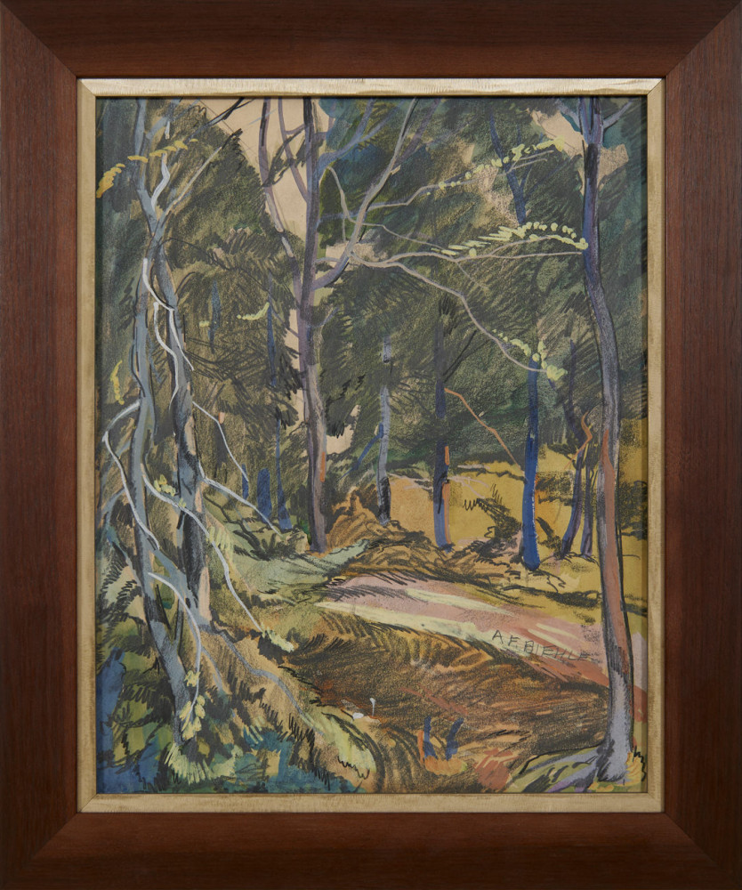 Forest Scene by August Frederick Biehle