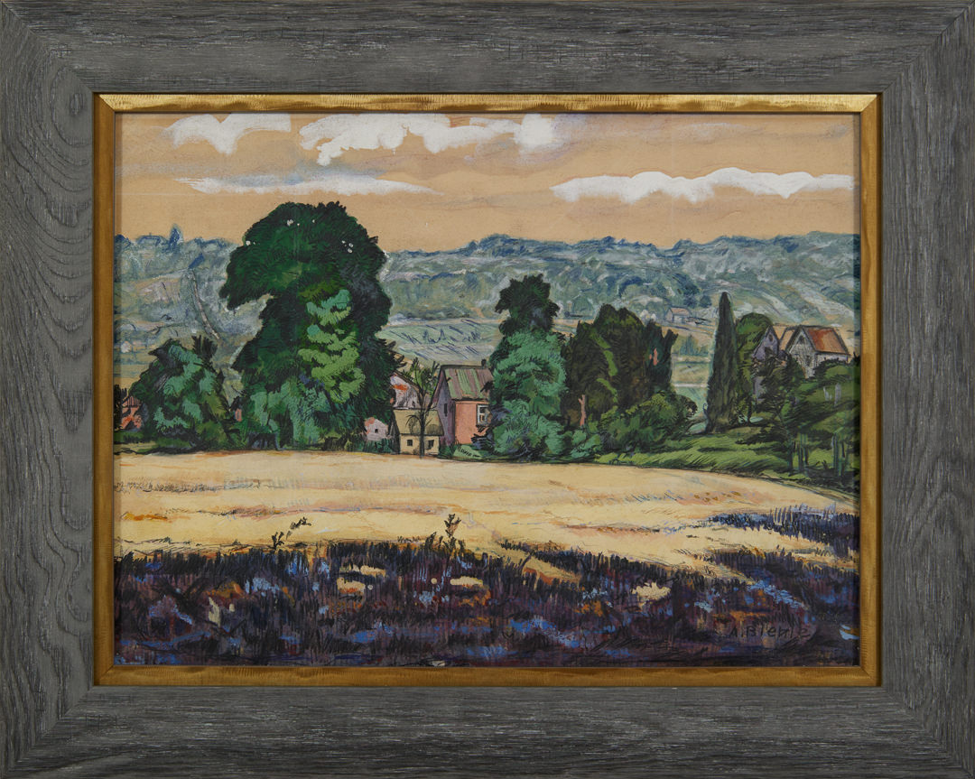 Houses in Zoar by August Frederick Biehle