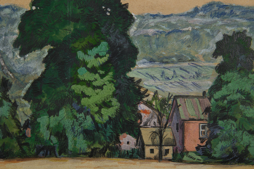 Houses in Zoar by August Frederick Biehle