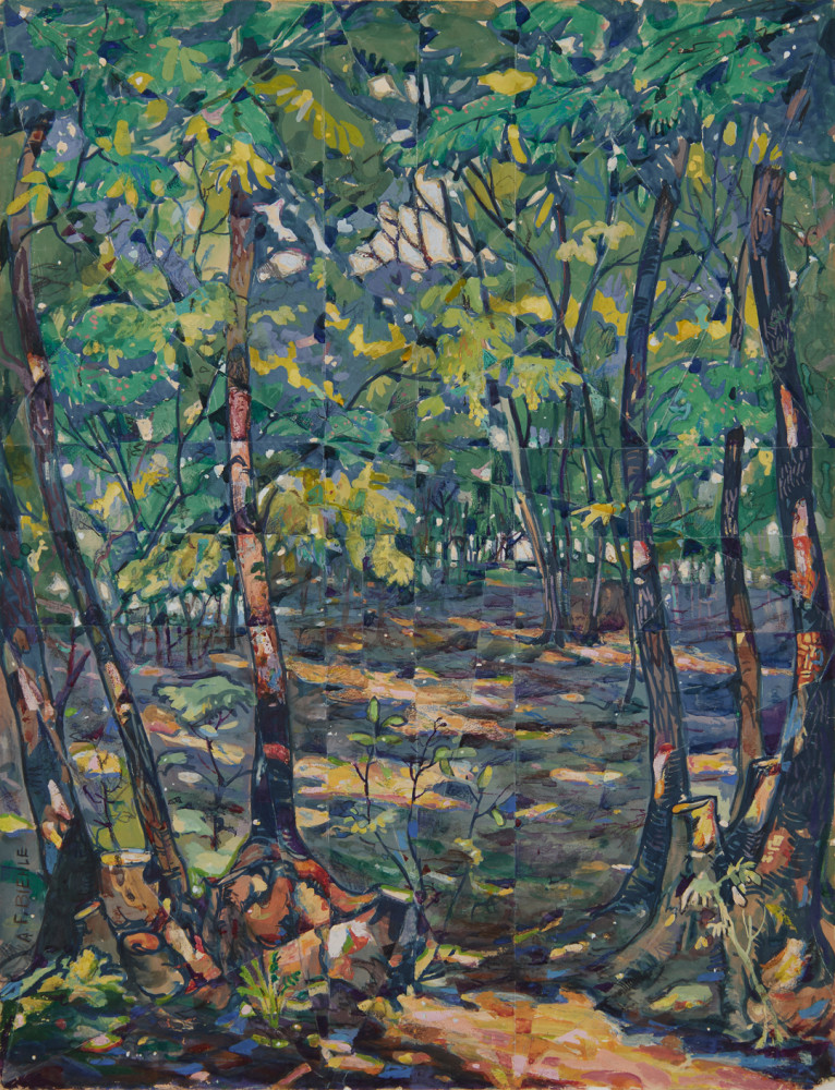 Illuminated Forest Floor by August Frederick Biehle