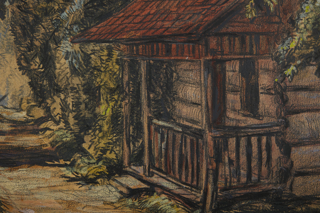 Overgrown Hermitage along Road to Zoar by August Frederick Biehle