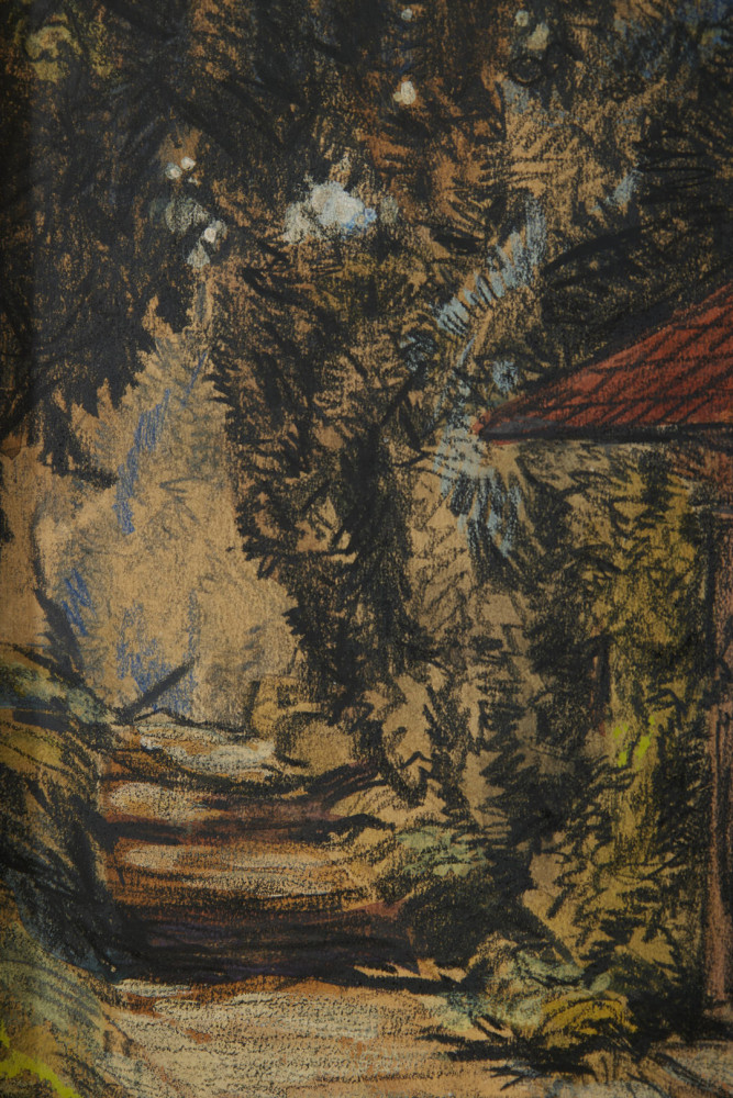 Overgrown Hermitage along Road to Zoar by August Frederick Biehle