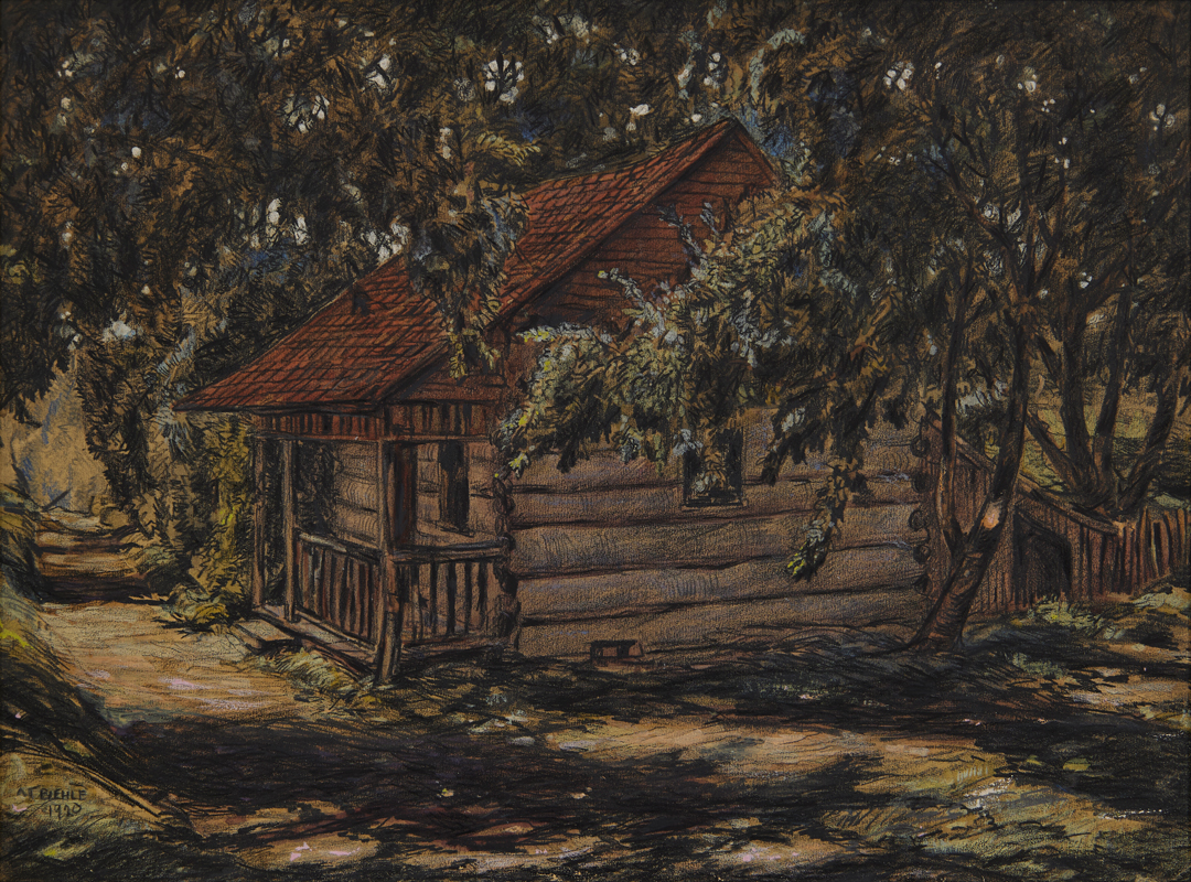 Overgrown Hermitage along Road to Zoar by August Frederick Biehle