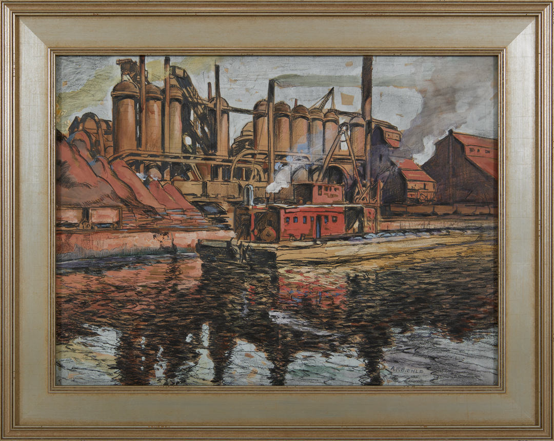 Republic Steel on the Cuyahoga River by August Frederick Biehle