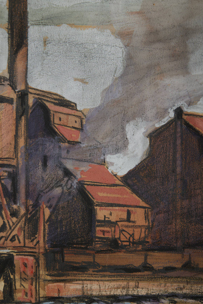 Republic Steel on the Cuyahoga River by August Frederick Biehle