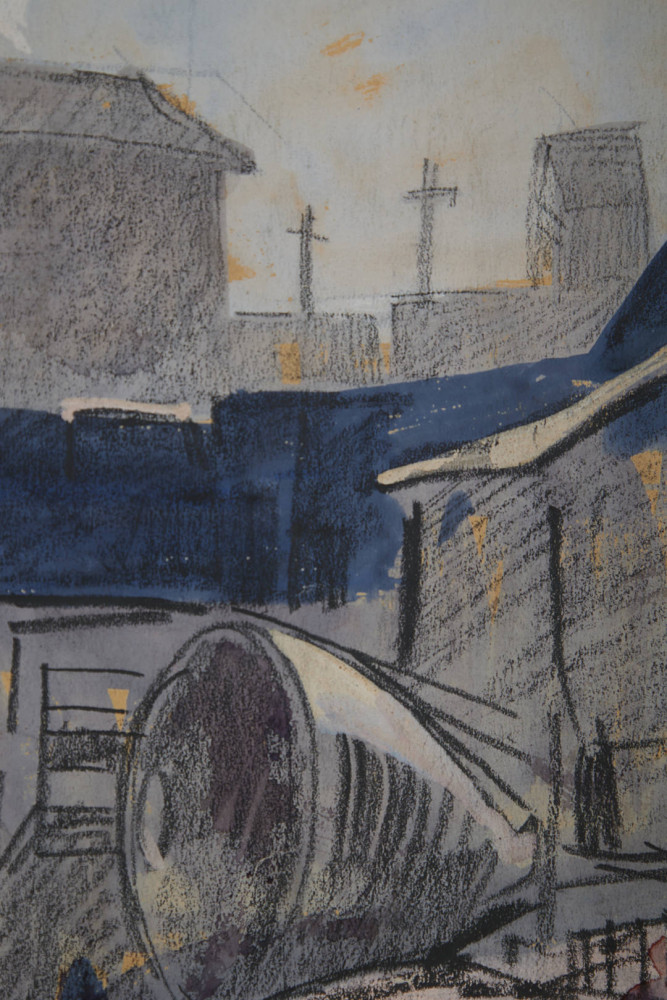 Scranton Road in the Flats by August Frederick Biehle