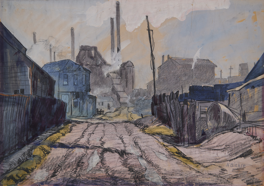 Scranton Road in the Flats by August Frederick Biehle