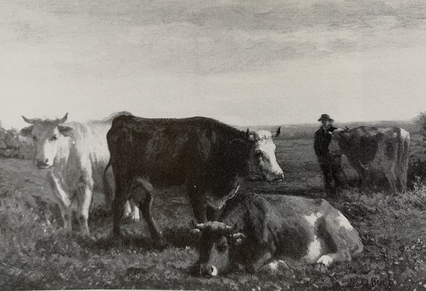 Cows in Field by Rosa Marie Bonheur