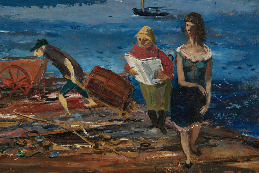 Fishing Wharf Rockport by Louis Bosa