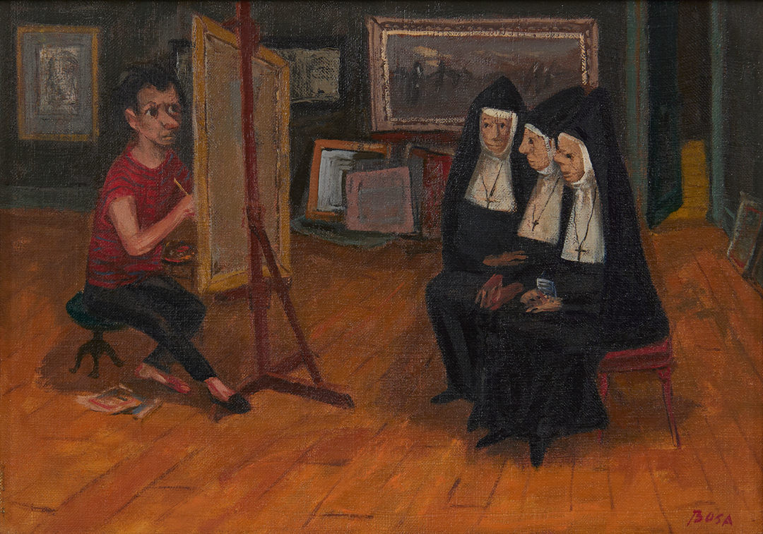 Nuns in My Studio by Louis Bosa