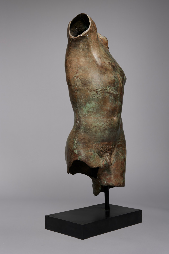 Patinated Bronze Torso after the Antique