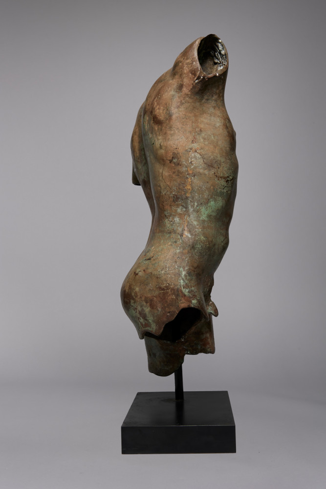 Patinated Bronze Torso after the Antique