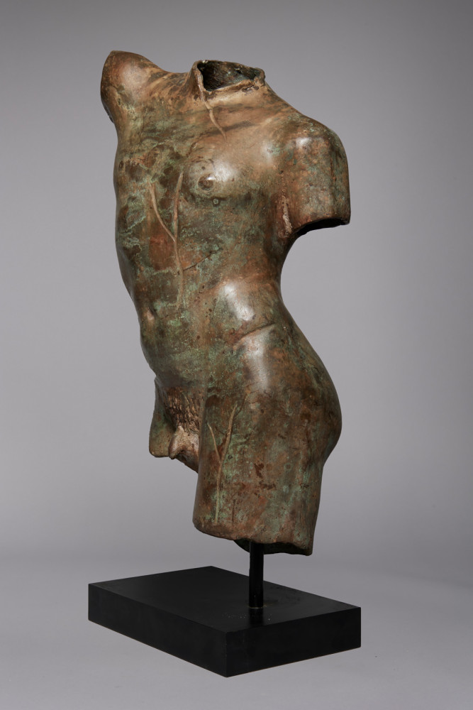 Patinated Bronze Torso after the Antique