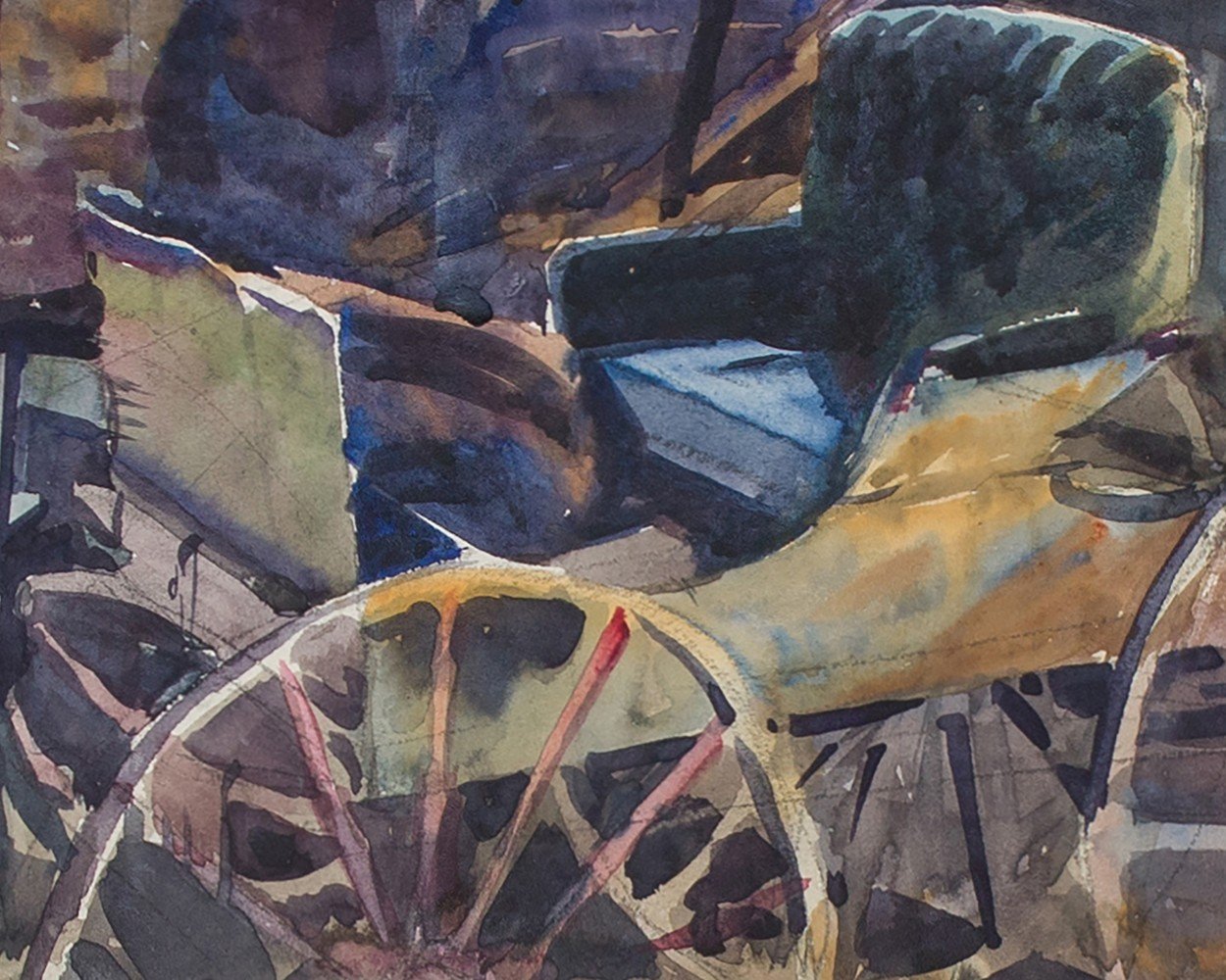 Buggy in Shed, Berlin Heights, Ohio by Frank Nelson Wilcox