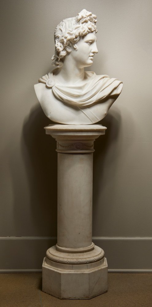 Bust of The Apollo Belvedere, 19th Century Italian